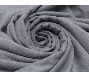 Jersey Uni - einfarbig hellgrau melange grau